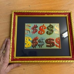 andy warhol dollar sign print